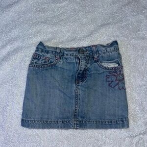 Kid’s denim Skirt with Embroidered Detail